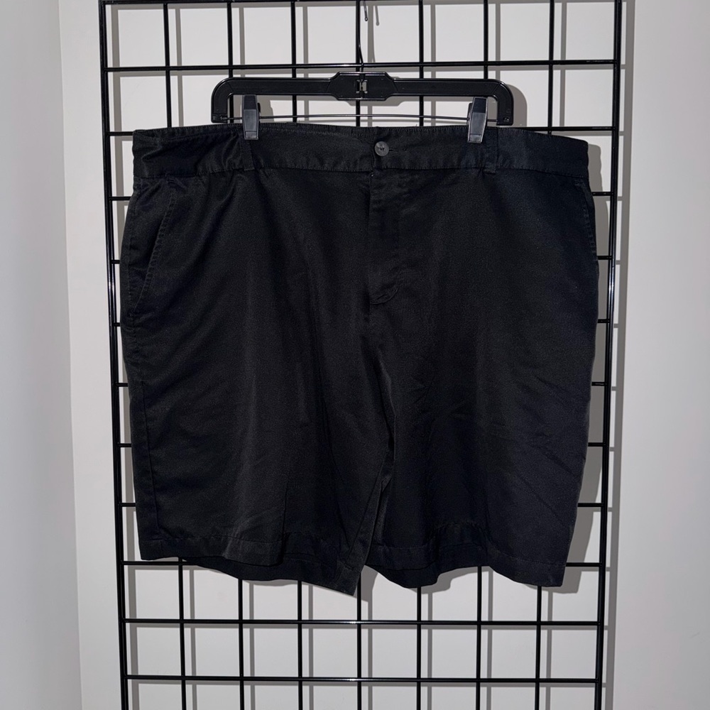 adidas Men's Classic Black Flat Front Shorts